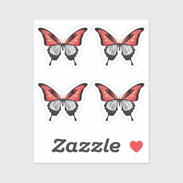 Indonesia Swallowtail Butterfly Flag (Sheet)