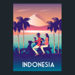 Indonesia vintage travel poster<br><div class="desc">Indonesia vintage travel poster</div>