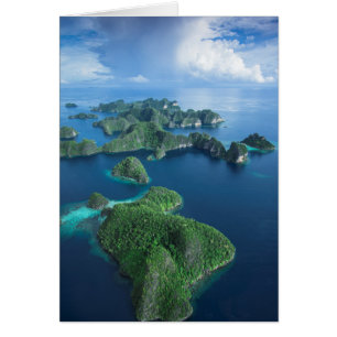 Indonesia, West Papua. Aerial Of Raja Ampat