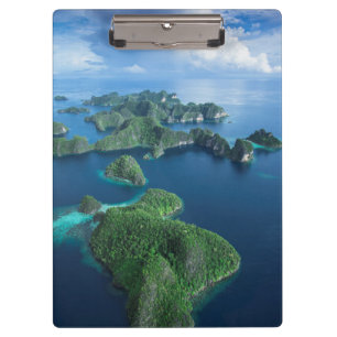 Indonesia, West Papua. Aerial Of Raja Ampat Clipboard