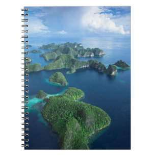 Indonesia, West Papua. Aerial Of Raja Ampat Notebook
