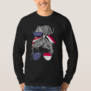 Indonesian American Patriot Grown Proud Women Girl T-Shirt