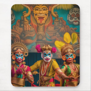 Indonesian Bali Masked Dancers Mouse Pad