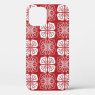Indonesian Batik Kawung Gurda Design iPhone 12 Case