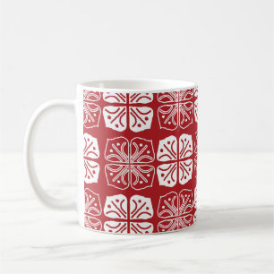 Indonesian Batik Kawung Gurda Design Coffee Mug