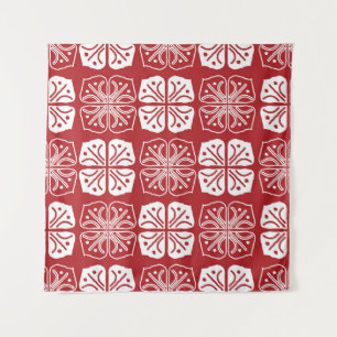 Indonesian Batik Kawung Gurda Design Tapestry