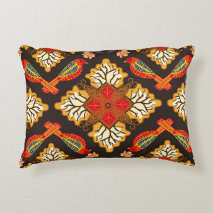 Indonesian batik motif with a very distinctive flo decorative cushion