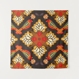 Indonesian batik motif with a very distinctive flo tapestry