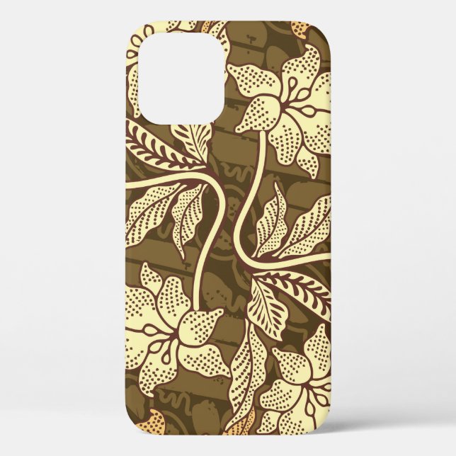 Indonesian batik motifs with flora and fauna patte Case-Mate iPhone case (Back)
