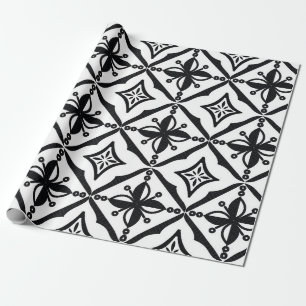 Indonesian batik motifs with very distinctive patt wrapping paper