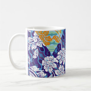 Indonesian batik motifs with very distinctive plan coffee mug