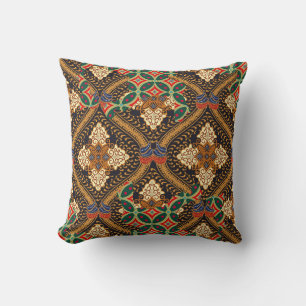 Indonesian batik motifs with very distinctive plan cushion