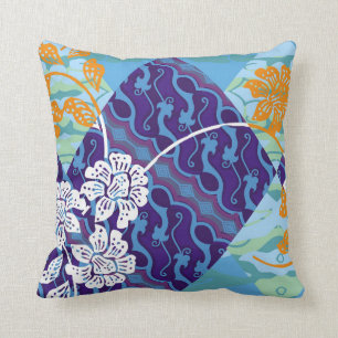 Indonesian batik motifs with very distinctive plan cushion