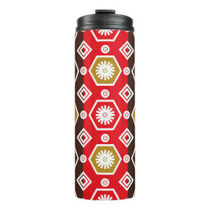 Indonesian batik motifs with very distinctive plan thermal tumbler