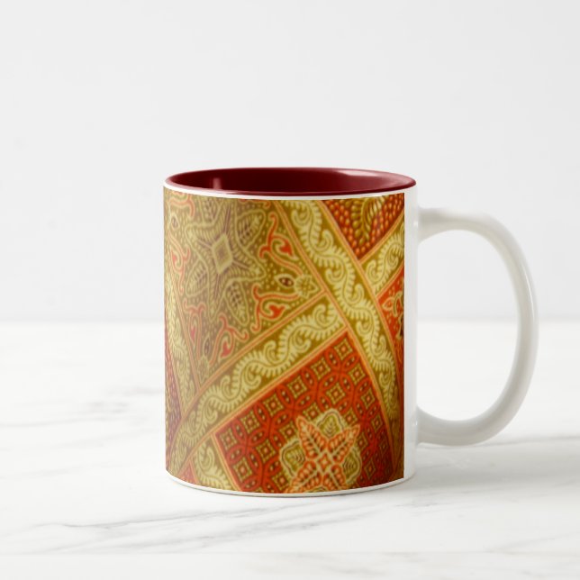 Indonesian Batik Two-Tone Coffee Mug (Right)