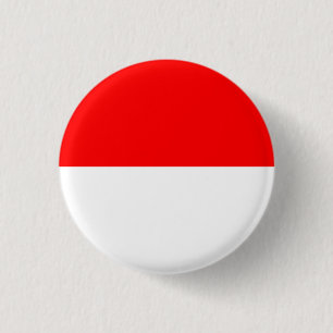 Indonesian Flag, Flag of Indonesia 3 Cm Round Badge
