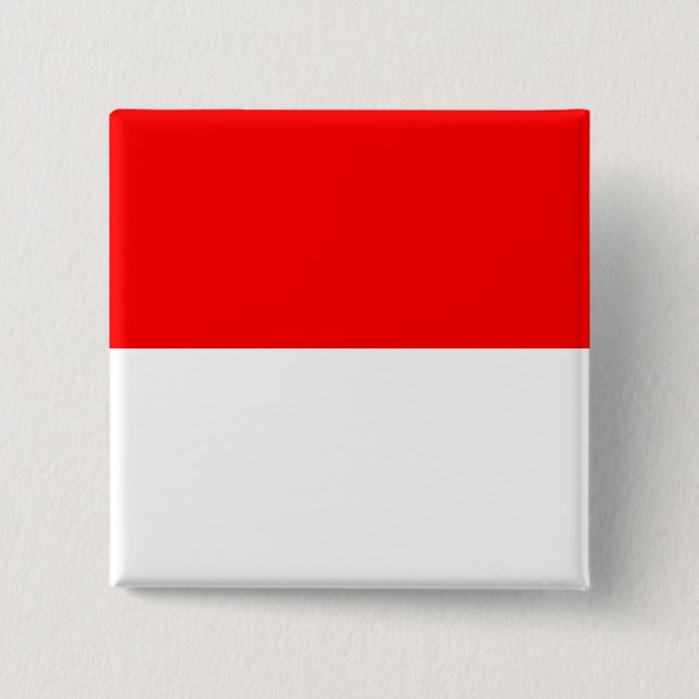 Indonesian Flag (Indonesia) 15 Cm Square Badge (Front)