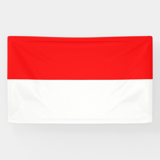 Indonesian Flag (Indonesia) Banner (Horizontal)