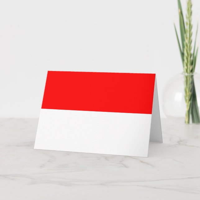 Indonesian Flag (Indonesia) Card (Front)
