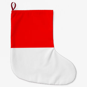 Indonesian Flag (Indonesia) Large Christmas Stocking