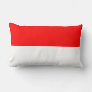 Indonesian Flag (Indonesia) Lumbar Cushion