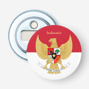 Indonesian Flag & Indonesia party drinks /sports Bottle Opener