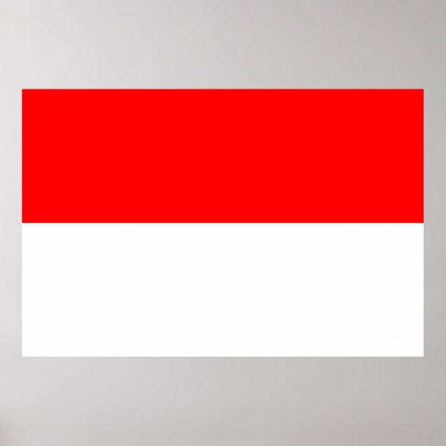 Indonesian Flag (Indonesia) Poster (Front)