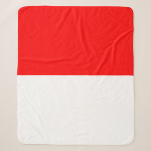 Indonesian Flag (Indonesia) Sherpa Blanket