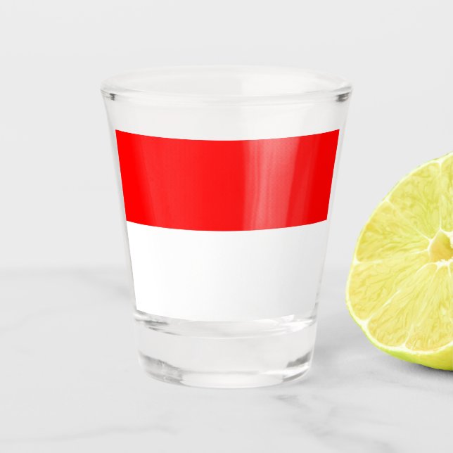 Indonesian Flag (Indonesia) Shot Glass (Front)