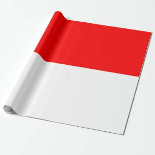 Indonesian Flag (Indonesia) Wrapping Paper