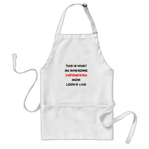 indonesian mom, awesome standard apron
