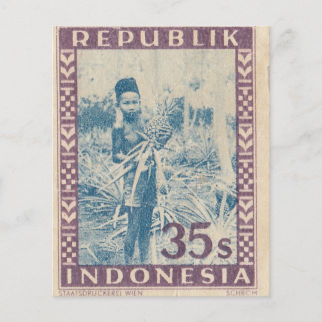 Indonesian postage stamp (Front)