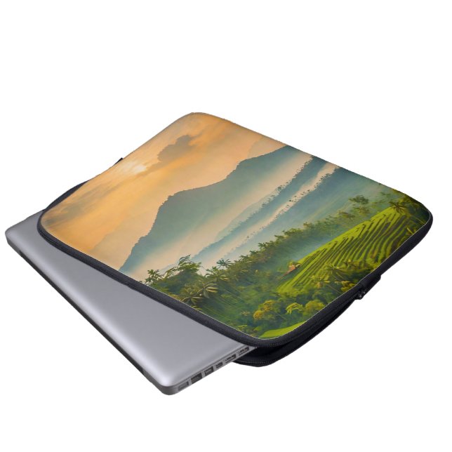 Indonesian Sunset  Laptop Sleeve (Front Bottom)