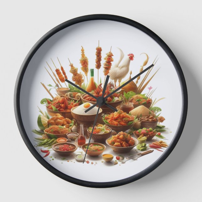 Indonesian Traditional food O'clock Clock (Front)