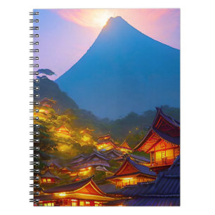 Indonesian Village Sunset  Notebook