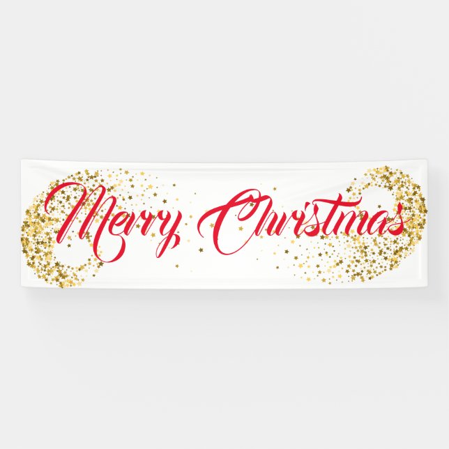 Indoor Banner-Merry Christmas Banner (Horizontal)