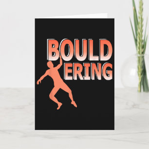 Indoor Bouldering Rock Climbing Athletic Climber L Card