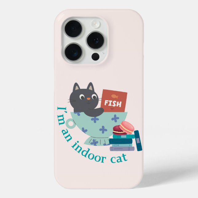 Indoor Cat Case-Mate iPhone Case (Back)