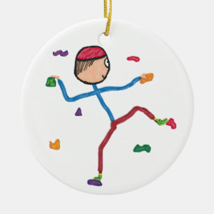 Indoor Climbing Ceramic Ornament