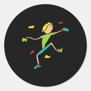 Indoor Climbing Classic Round Sticker