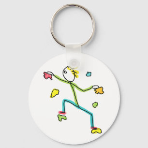 Indoor Climbing Stickman Key Ring