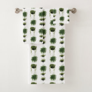 Indoor Oasis   Hanging Baskets Bath Towel Set