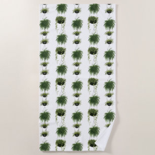 Indoor Oasis Hanging Baskets Beach Towel
