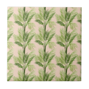 Indoor Oasis   Palm Tree Pattern Ceramic Tile