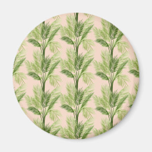 Indoor Oasis Palm Tree Pattern Magnet