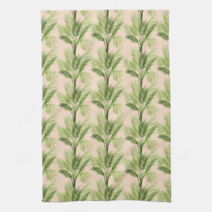 Indoor Oasis Palm Tree Pattern Tea Towel