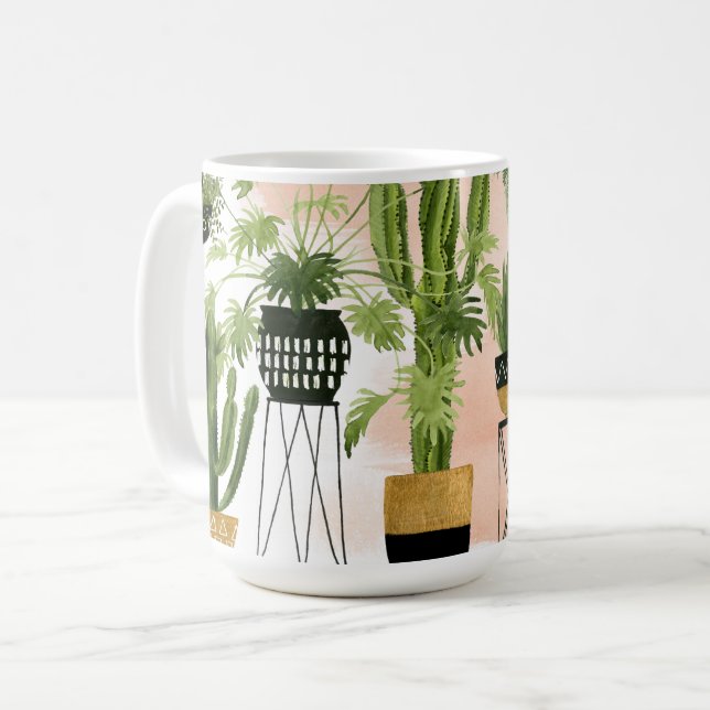 Indoor Oasis | Plant Lineup Coffee Mug (Front Left)
