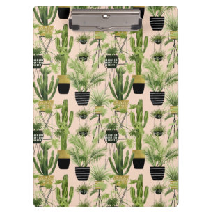 Indoor Oasis   Plant Lineup Pattern Clipboard