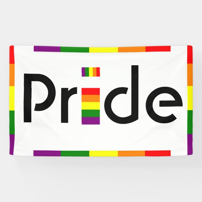 Indoor or Outdoor Banner - PRIDE (Horizontal)