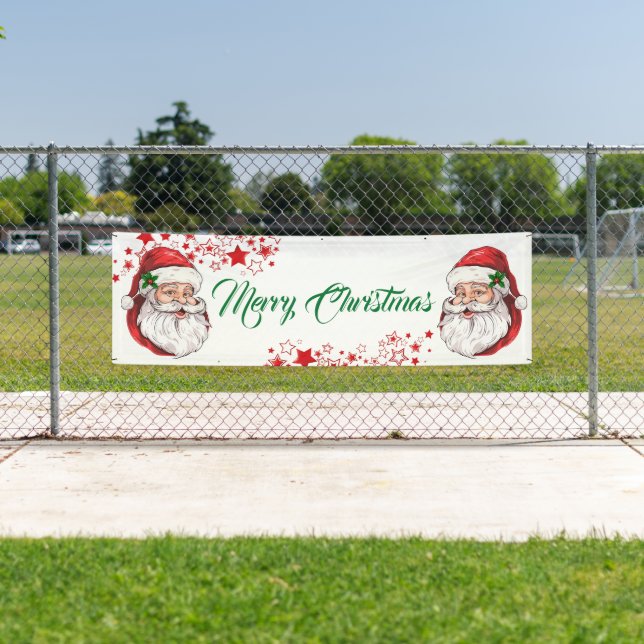 Indoor Outdoor Banner-Merry Christmas Banner (Insitu)